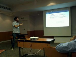 Eduardo Castillejo presenting at UBICOMM12